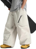 GSOU SNOW Mens Womens Ski Snow Pants Baggy Snowboard Pants Waterproof