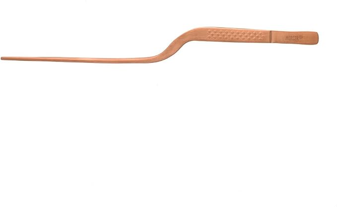Mercer Culinary 18-8 Stainless Steel Precision Plus Chef Plating Tong, Offset, 7-7/8 Inch Tip, Rose Gold