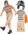 Halloween Costumes Men Mexican Comedy Outfit with T-shirt Pants Hat