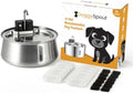 Wireless Dog Water Fountain, Large 7L (236oz) Stainless Steel Pet Water Fountain for Large Dogs and Multi-Pet Homes, Ultra Quiet Automatic Fountain with 3-Layer Filtration