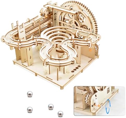 OZJAY 3D Puzzles for Adults, Dual-Track Marble Run Model Building Kit