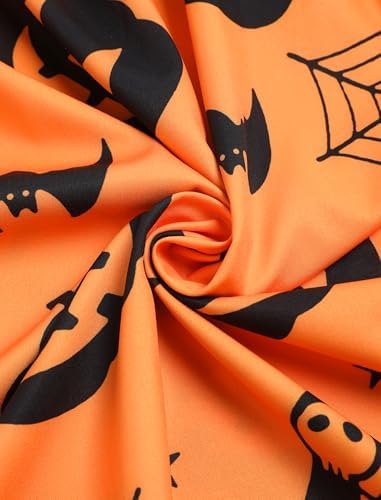 ZEZCLO Women's Plus Size Halloween Dress Pumpkin Halloween Costume Dresses