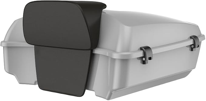 Advanblack Road Glide Tour Trunk Pack Billiard Gray Chopped Tour Trunk Pack Backrest Pad for '97-'25 Harley Touring Road King Street Glide Electra Glide CVO models