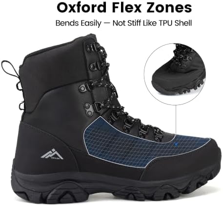 Men's Waterproof Snow Boots Warm and Lightweight Winter Outdoor Hiking