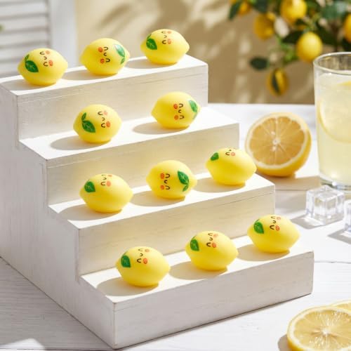 Thenshop 20 Pcs Lemon Balls Yellow Fruit Soft Relief Decor