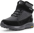 FitVille Wide Width Mens Winter Boots Fur Lined Extra Wide Snow Boot Lightweight Non Slip Outdoor Mens Diabetic Shoes for Flat Feet