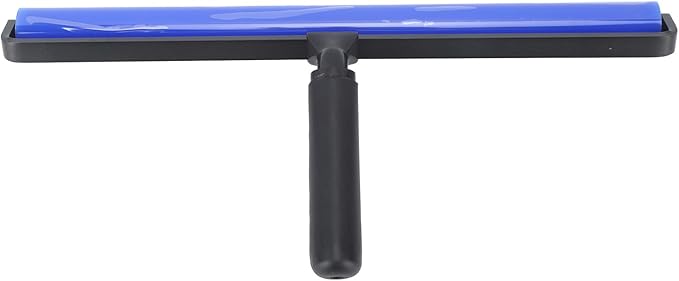 GOWENIC Static Dust Removal Roller, Sticky Blue Silicone Soft Cleaner Roller with Black Handle for Lint Pet Hair Lint Reusable Carpet Fabric (16 Inch)