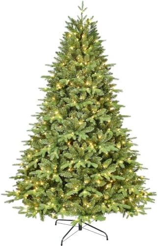 Treepool 6FT Prelit Artificial Christmas Tree, 1720 PE/PVC Tips, 400 Lights