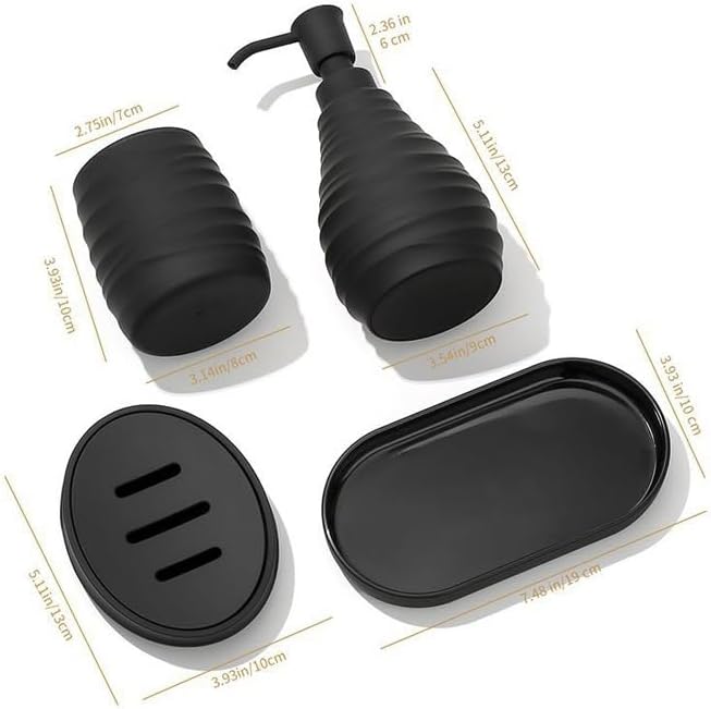 Hand Sanitizer Bottle Toothbrush Cup Tray Soap Box Bathroom Toiletry Kit
