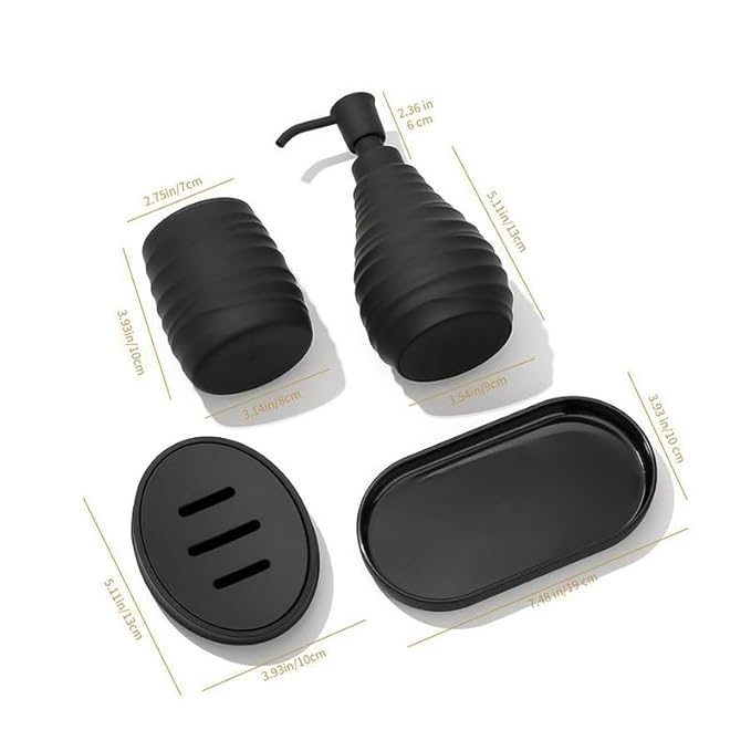 Hand Sanitizer Bottle Toothbrush Cup Tray Soap Box Bathroom Toiletry Kit