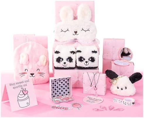 HAPPY LOLLI LolliBox Birthday Gift Set for Tween & Teen Girls Ages 8–15, Ready to Gift, 8 Individually Wrapped Gifts