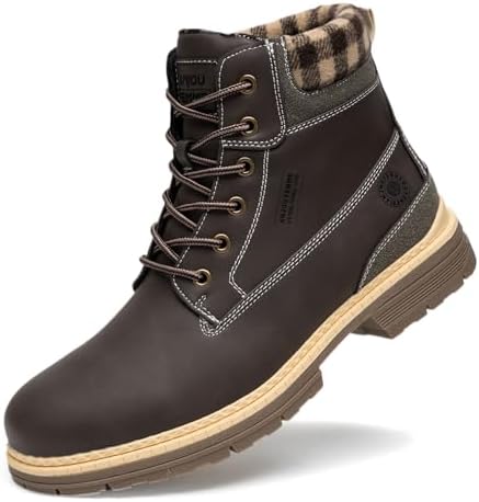 ANJOUFEMME Men's Winter Hiking Boots