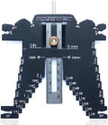 POWERTEC Universal 5-in-1 Step Depth Gauge for Measuring Chisel Angles, Drill Points, and Setting Router Bit, Saw Blade Heights – Compatible with Table Saw and Router Table – Woodworking Tools (80023)