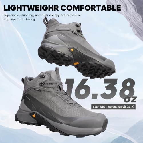 HUMTTO Men's Lightweight Waterproof-Pro Hiking Boots