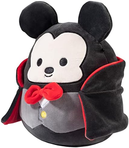 Squishmallows 8" Vampire Mickey Mouse - Official Kellytoy Disney Halloween Plush - Cute Stuffed Animal - Great Gift for Kids