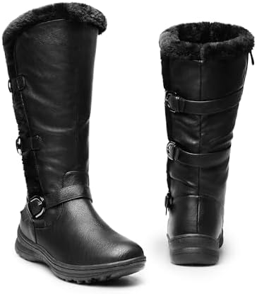 DREAM PAIRS Women's Knee High Boots Winter Warm Boots