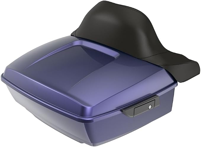 Advanblack 2026 Road Glide Tour Trunk Pack Purple Abyss King Tour Trunk Pack+Wrap-Around Backrest Pad Fits For Harley Touring CVO Road King Street Glide Electra Glide Ultra Limited 1997-2026
