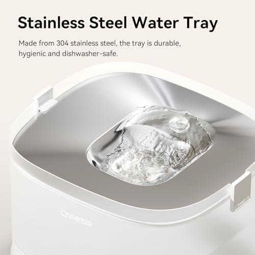 Cheerble Pumpless Dog Water Fountain, 4L/135oz D1 Automatic Pet Water Dispenser for Dogs MagDrive™ Technology Dual Mode Dispensing, No Cleaning Hassle, No Electrical Leakage, BPA-Free