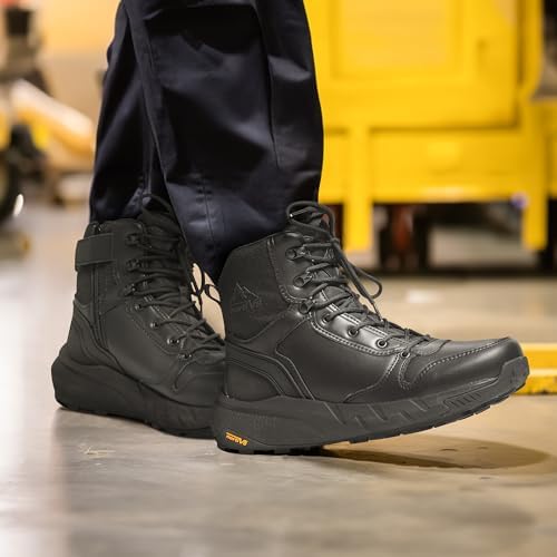 NORTIV 8 Men's Military Tactical Boot Zipper Lightweight