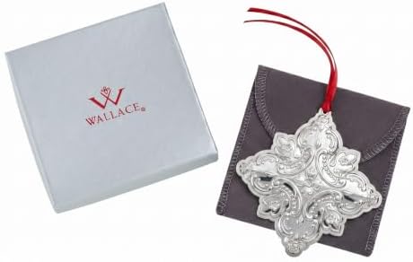 Wallace Sterling Silver Grande Baroque Snowflake Ornament 2026-29th Edition Annual Collectible, Handcrafted in USA, Comes with Gift Box, Ribbon and Velvet Pouch