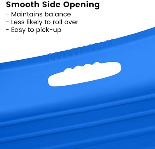 Snow Sled for Kids with 16.5ft Pull Rope & Handle - Cold-Resistant Plastic Toboggan Sled for Winter Downhill Fun - Stackable Lightweight Sled for Adults Outdoor Snow Play(25/36/48in)