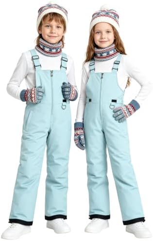 Wantdo Kids Snow Pants Boys & Girls Waterproof Insulated Ski Bib Overalls