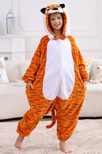 One Piece Pajamas Animal Kids Onesie, Animal Pajamas Halloween Cosplay Costume for Girls Boys