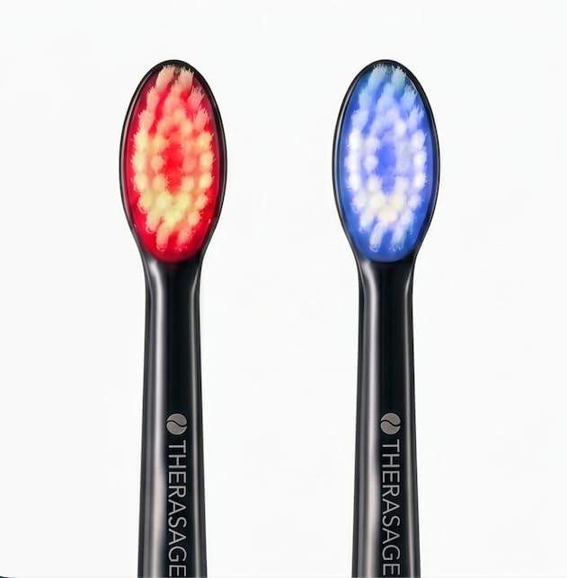 TheraSmile Rechargeable Sonic Toothbrush with Red & Blue Light Therapy, 31,000 Brush Strokes per Minute, Water-Resistant