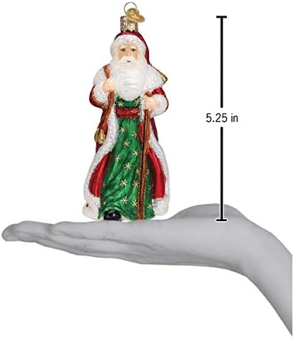 Old World Christmas Father Christmas with Bells Tree Ornament