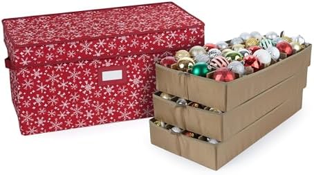 Covermates Adjustable Ornament Storage Box, 25.5" W x 13" D x 12.5" H