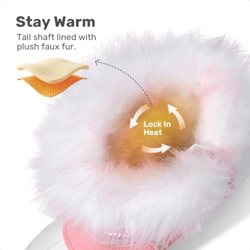 DREAM PAIRS Girls Snow Waterproof Winter Boots