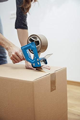 APQ Industrial Packing Tape Dispenser for 3" Tape. Side Loading Tape Gun. Heavy Duty Hand Tape Gun. Lightweight and Portable for Commercial Packaging, Shipping, Moving, Carton and Box Sealing.