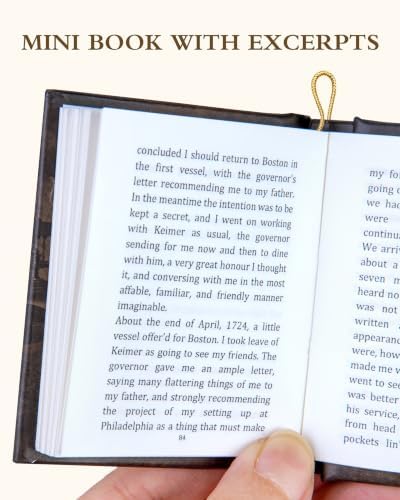 RONSTONE Mini Book Advent calendar for Christmas Tree Decor