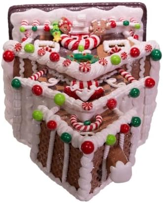 Kurt S. Adler 13-Inch Gingerbread Cookie 3-Layered LED House (GBJ0016)