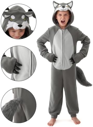 Spooktacular Creations Halloween Animal Costume Kids, Animal Jumpsuit for Toddler Halloween Dress Up Costume Party