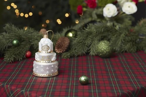 Lenox 2026 Retro Blown Glass Our 1st Christmas Wedding Ornament