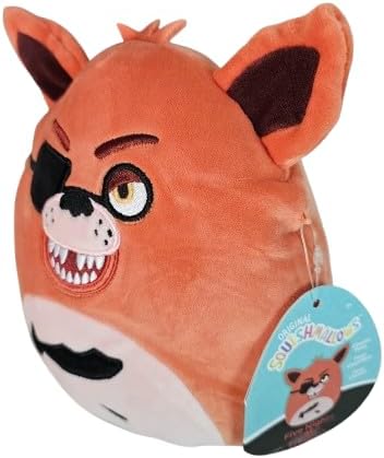 Squishmallows Classic Foxy 7 Inch Plush - Collectible Soft & Squishy Stuffed Animal Toy Halloween