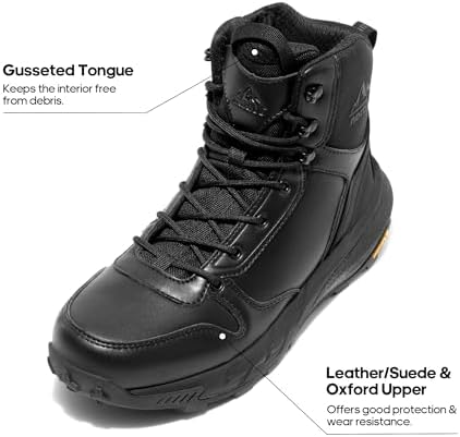 NORTIV 8 Men's Military Tactical Boot Zipper Lightweight