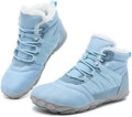 Womens Mens Barefoot Boots Shoes Minimalist Winter Snow Boots Warm Ankle Booties Zero Drop Sole Wide Toe Box Slip on Sneakers