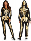 Tipsy Elves Skeleton Halloween Jumpsuit Costume for Women