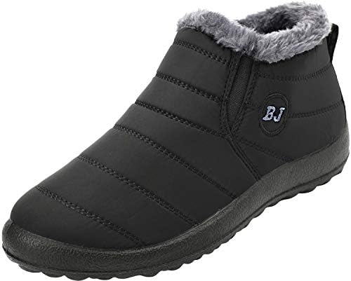 JOINFREE Winter Snow Boots for Women Men Anti-Skid House Shoes Ankle Boots Indoor Outdoor