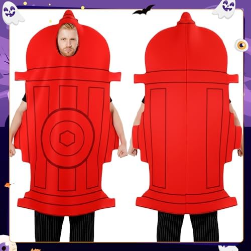 Seenelling Funny Halloween Costume for Couple 2pcs Fire and Fire Hydrants