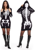 Tipsy Elves Women's Halloween Costume - Hooded Long Sleeve Dress