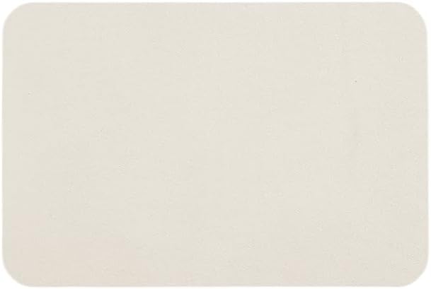 TYUU White Bath Mat, Bathroom Rugs Non Slip Washable Thin Absorbent Quick Dry Bath Mat Fits Under Door Bathroom Floor Mat Perfect for Bath, Shower, or Sink 20"x30" White