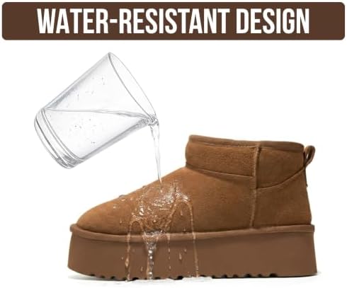 Project Cloud 100% Genuine Leather Ankle Boots for Women Platform Boots