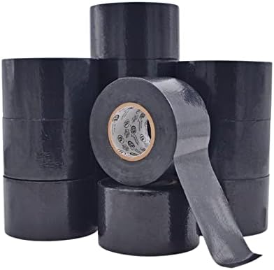 WOD ETC766MS Black Electrical Tape, 3 inch x 66 ft. (Case Pack of 32) UL/CSA/CE Listed Core, Rated up to 600V and 176F, 8 Mil Thick, PVC Vinyl Waterproof, Flame Retardant for Electric Wiring