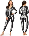 Tipsy Elves Sexy Halloween Skeleton Bodysuit for Women - One Piece Costume
