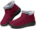 SHIBEVER Winter Snow Boots for Women: Slip On Ankle Fur Lined Warm Boot