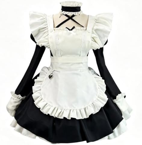 Gothic Maid Dress Women French Maid Cosplay Costume