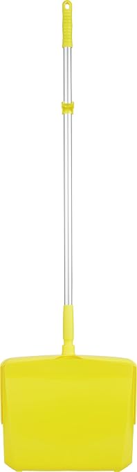 Remco - A Vikan Company 62506 Lobby Dustpan with Broom, Polypropylene/Polyester/Aluminum, 7" X 14" Bin, 37" Handle, Yellow